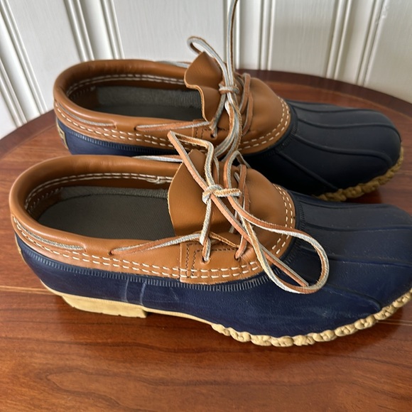 L.L. Bean Boots Rubber Moc Blue Size 8
